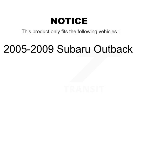 Rear Complete Shock Assembly And TOR Link Kit For 2005-2009 Subaru Outback